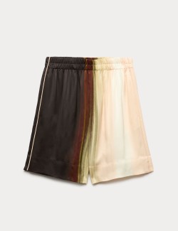 Printed High Waisted Resort Shorts