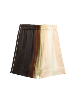 Printed High Waisted Resort Shorts