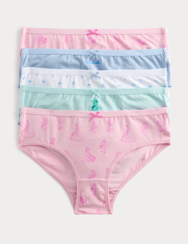 5 Pack Cotton Rich Disney Princess™ Knickers (18 Mths-8 Yrs)