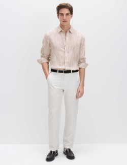 Pure Linen Striped Shirt