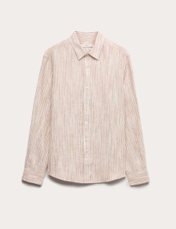 Pure Linen Striped Shirt