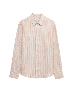Pure Linen Striped Shirt