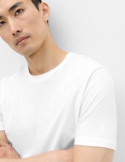 Slim Fit Pure Cotton Crew Neck T-Shirt