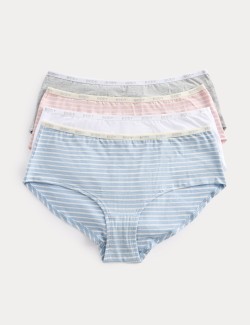 4pk Supima Cotton Rich Low Rise Shorts