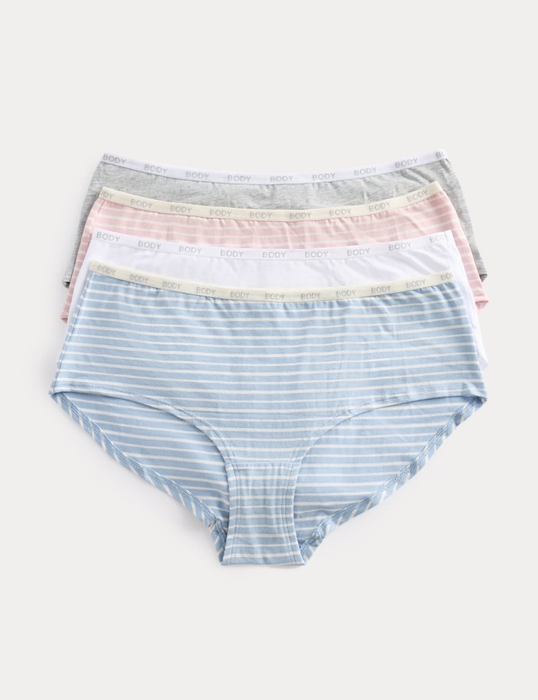 4pk Supima Cotton Rich Low Rise Shorts