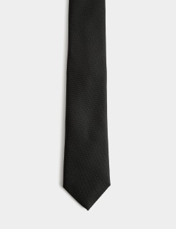 Textured Pure Silk Tie