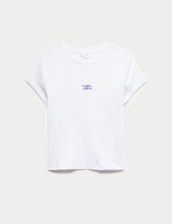 Cotton Modal Ribbed Pyjama T-Shirt