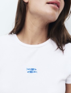 Cotton Modal Ribbed Pyjama T-Shirt