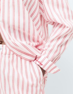 Pure Cotton Striped Pyjama Shirt
