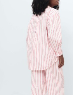 Pure Cotton Striped Pyjama Shirt