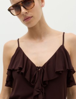 Ruffle Floaty Cami Top