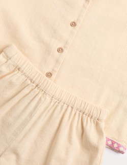 Dvoudílný outfit z čisté bavlny a s motivem palmy (2 – 10 let)