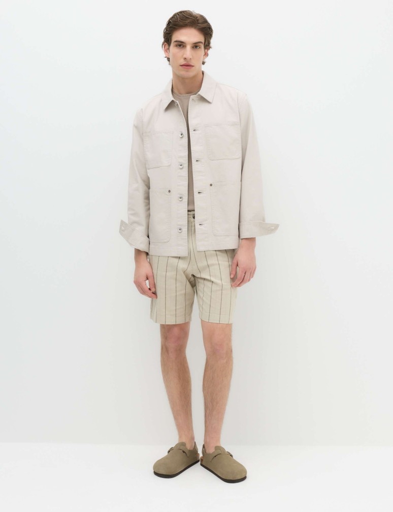 Pure Cotton Utility Jacket