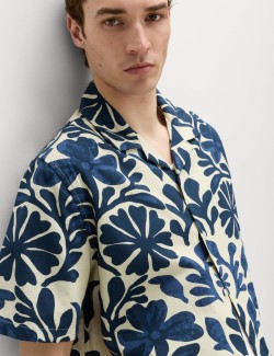 Pure Cotton Floral Short Sleeve Shirt