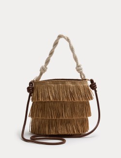 Fringed Basket Bag