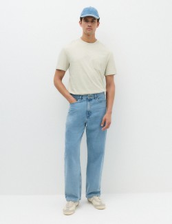 Relaxed Pure Cotton Garment Dyed T-Shirt