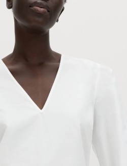 Pure Cotton Cutwork Detail Blouse