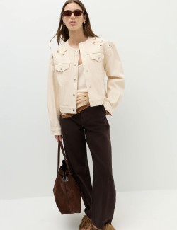 Cutwork Denim Trucker Jacket