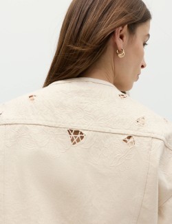 Cutwork Denim Trucker Jacket