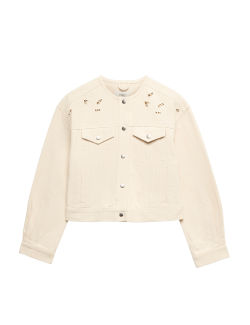 Cutwork Denim Trucker Jacket
