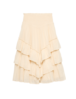 Pure Cotton Tiered Ruffle Maxi Skirt (6-16 Years)