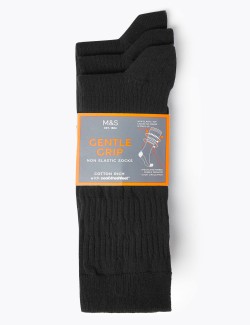 3pk Gentle Grip Socks