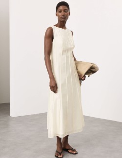 Lyocell Rich Seam Detail Midaxi Dress