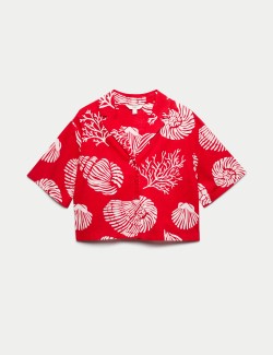 Pure Cotton Printed Beach Shirt