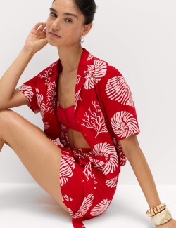 Pure Cotton Printed Beach Shirt