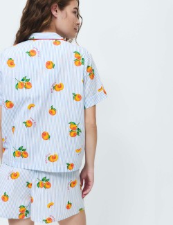 Pure Cotton Printed Shortie Set
