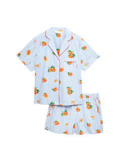 Pure Cotton Printed Shortie Set