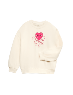Mikina s vysokým podílem bavlny Heart Squid (4–10 let)