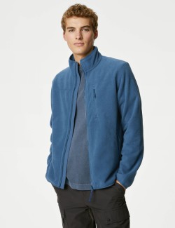 Recycled Fleece Zip Up Funnel Neck Jacket