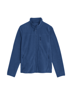 Recycled Fleece Zip Up Funnel Neck Jacket