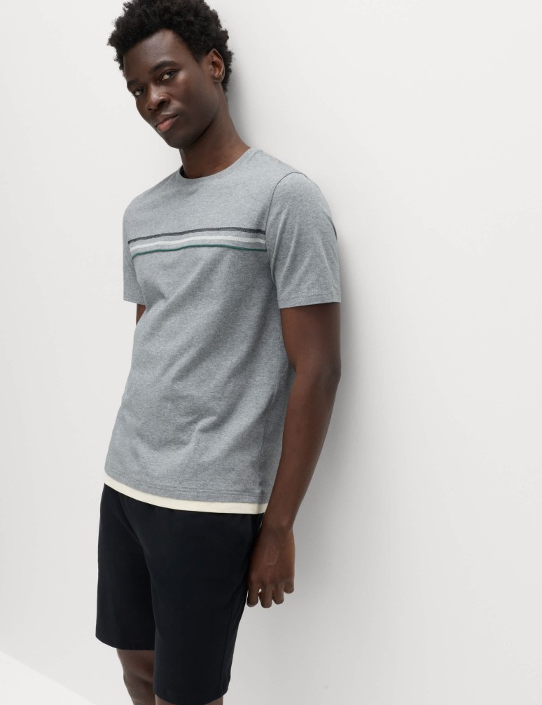 Pure Cotton Striped Pyjama Top