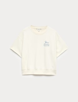 Pure Cotton Garment Dye Sweatshirt