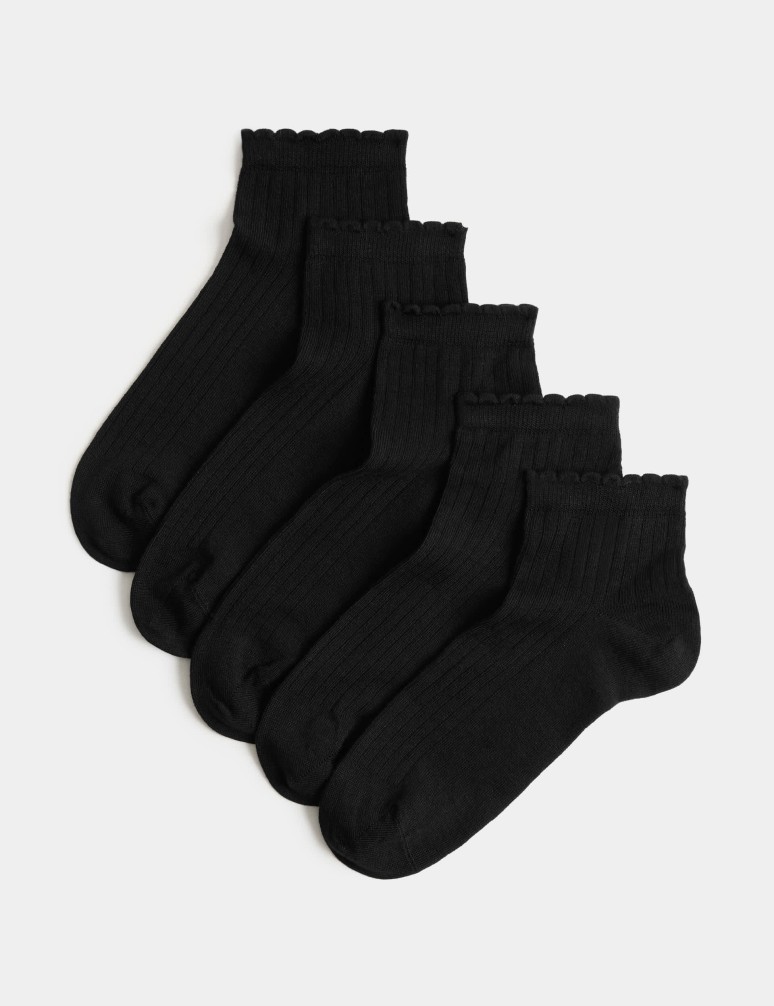 5pk Seamfree Anklets