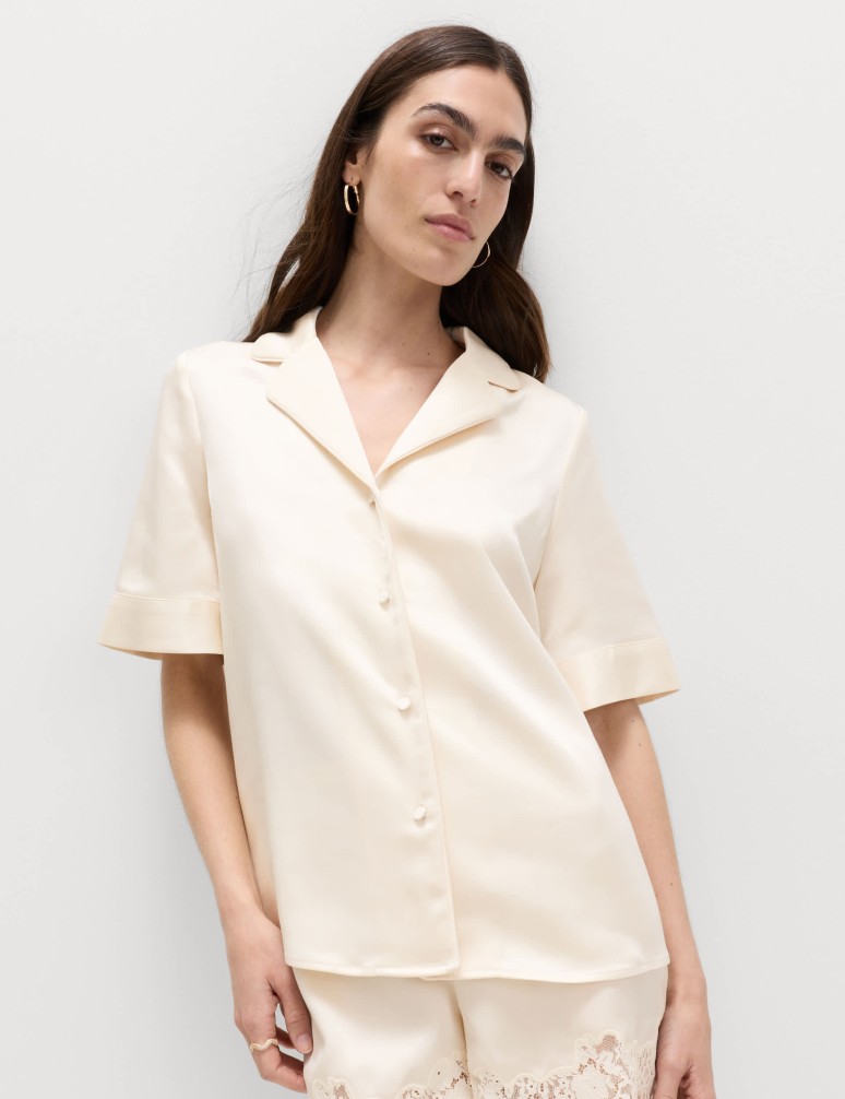 Satin Collared Shirt