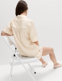 Satin Collared Shirt