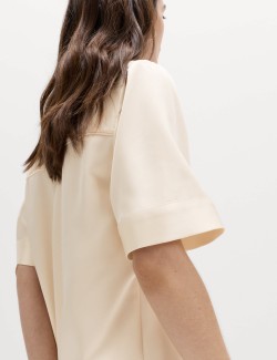 Satin Collared Shirt