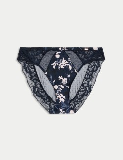 Lantana Silk & Lace High Leg Knickers