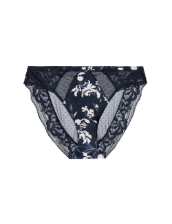 Lantana Silk & Lace High Leg Knickers