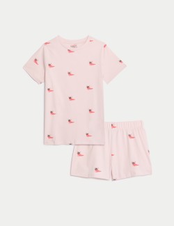 Pure Cotton Chilli Print Short Pyjamas (7-14 Yrs)