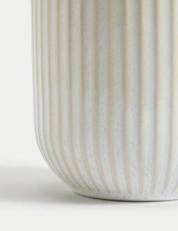 Small Ribbed Storage Jar