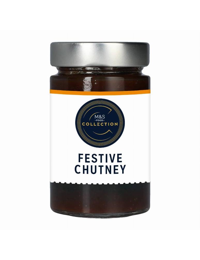 Kořeněné chutney s jablky, sušenými plody vinné révy, pomeranči a datlovou pastou