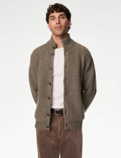 Supersoft Knitted Jacket with Wool