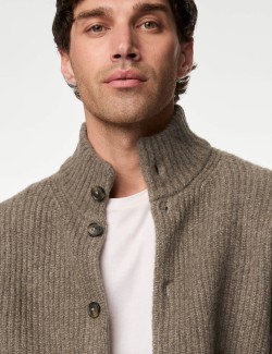 Supersoft Knitted Jacket with Wool