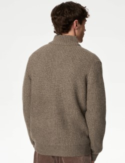 Supersoft Knitted Jacket with Wool