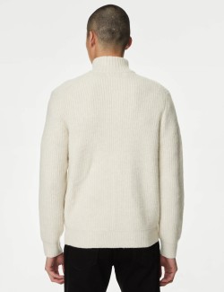 Supersoft Knitted Jacket with Wool