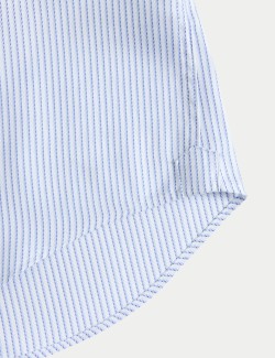 Slim Fit Easy Iron Pure Cotton Striped Shirt